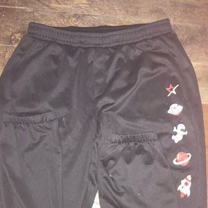 Black space sweat pants